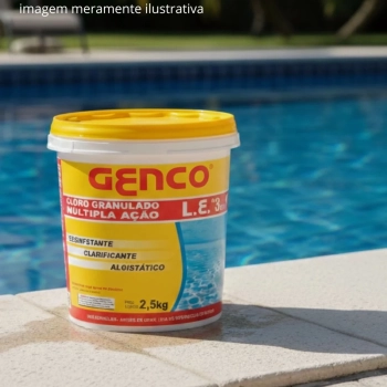 Kit Tratamento Agua de Piscina Balde de Cloro 2,5 Kg + Elevador de Ph 2 Kg Barrilha