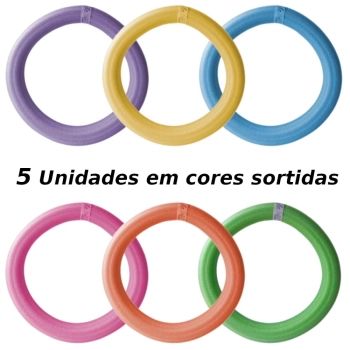 Espaguete Macarro Boia Piscina Circular 60 Cm 5 Und