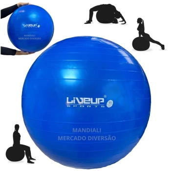Kit Pilates com 3 Bolas Suas Tamanhos 45 Cm + 55 Cm + 65 Cm Liveup