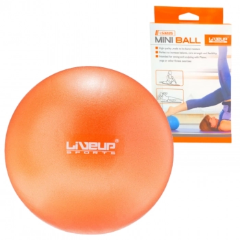 2 Bolas Overball para Pilates 25cm Laranja Liveup