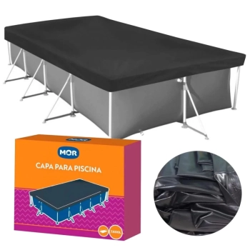 Kit Piscina 7600 L Mor + Bomba Filtro 220v + Capa + Forro + Guarda Sol