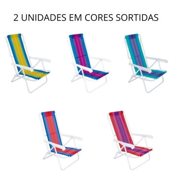Gazebo Tenda Dobrvel Trixx 3 X 3m Ntk + 2 Cadeiras de Praia 8 Posies