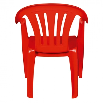 Kit 4 Cadeiras Vermelha em Plstico Suporta At 182 Kg Mor