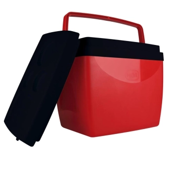 Caixa Trmica Cooler com Ala Mor 26 Litros Vermelho e Preto