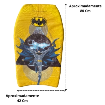 Kit Natao Infantil Personagem Batman Prancha Bodyboard+touca
