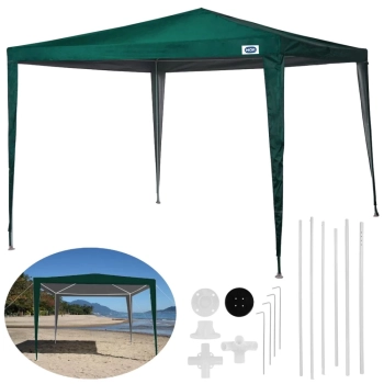 Kit Praia Tenda Gazebo Oxford + Carrinho C/ Avano Preto + 2 Cadeiras + Cooler 19 L