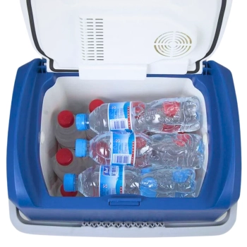 Kit Cooler Termoeltrico 24 L Mini Geladeira 12 V Ntk + 2 Blocos de Gelo Artificial Rgido
