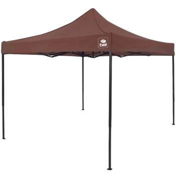 Tenda Gazebo Dobrvel Sanfonada 3 X 3 M Pagoda Marrom Desmontvel Articulada / Barraca Praia Camping e Pesca