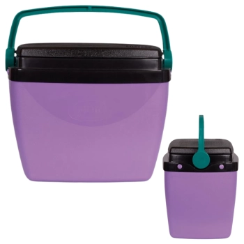 Caixa Termica Lilas / Roxa Cooler Pequeno 6 Litros Mor / 8 Latas / para Lanches e Bebidas