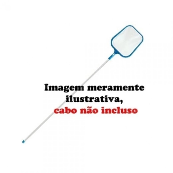 Kit Limpeza de Piscina Mangueira 2m 32mm + Aspirador + Peneira + Flutuador + Pastilha de Cloro