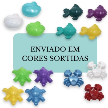Kit Cadeira de Praia Infantil Azul + Baldinho de Praia com 8 Peas em Cores Sortidas