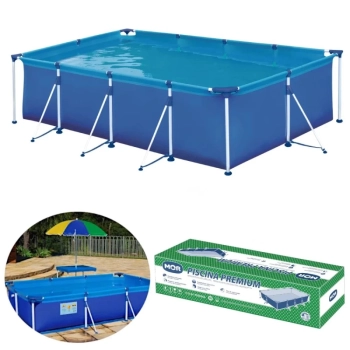 Piscina 5000 L + Capa, Forro + Filtro 220v 2006 L/H Bel + Clorador + Peneira + Pastilha de Cloro