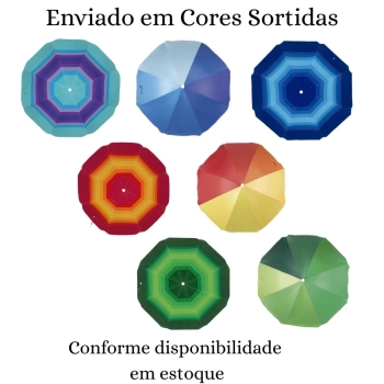 Kit Caixa T�rmica Cooler 18 L Piscina + Guarda Sol Fps 70 1,50 M + Esteira Praia Preta 1,80 M Parque