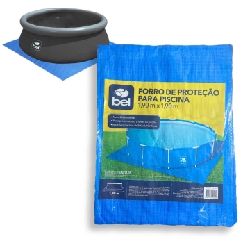 Forro para Piscinas Modelo Quadrado 1,90m X 1,90m em R�fia ( Material Fino ) Bel
