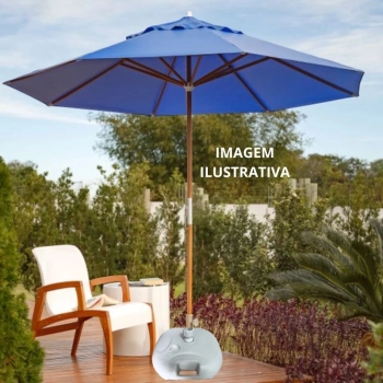 Kit 4 Bases Plsticas para Guarda-sol e Ombrelone de 21 Kg Jardim Piscina Preenchido gua Ou Areia