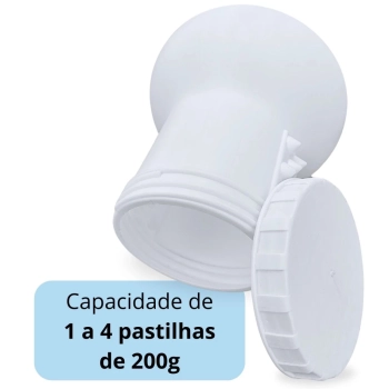 Dosador Clorador Flutuante Grande Netuno / Netuninho para Piscinas para Pastilhas de Cloro