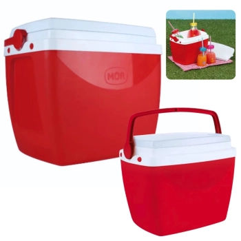 Kit Caixas Trmicas 6 Litros + 18 Litros Vermelha com Ala Mor para Praia e Camping