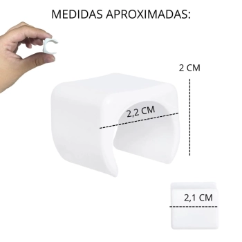 Kit Protetor para Cadeira de Praia Quadrado Branco / Protetor de P para Cadeira Evita Riscos