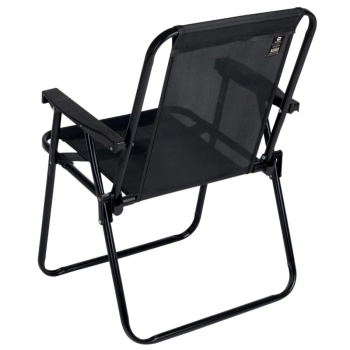 Kit Cadeira de Praia Dobrvel Preta + Caixa Trmica 26 Litros Cinza e Preto para Casa, Jardim e Parque