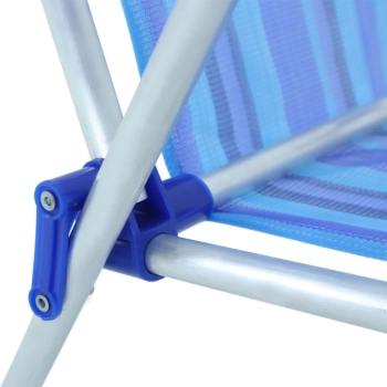 Cadeira de Praia Infantil Bel Dobravel em Aluminio Azul