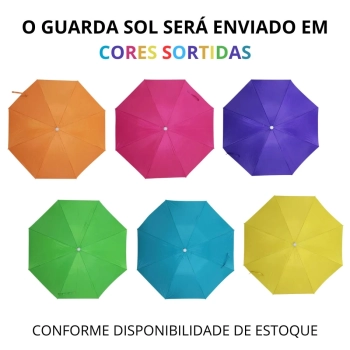Guarda Sol Al-mare Neon 1,60 Metros em Aluminio Fps 60 Polister Colorido para Praia e Piscina