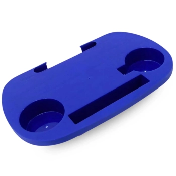 Mesa Porttil Lateral para Cadeira de Praia com Porta Copos Azul Bel