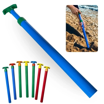 Kit Carrinho de Praia em Alumnio para Carregar At 5 Cadeiras + Saca Areia Colorido