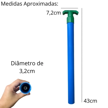 Kit Carrinho de Praia em Alumnio para Carregar At 5 Cadeiras + Saca Areia Colorido
