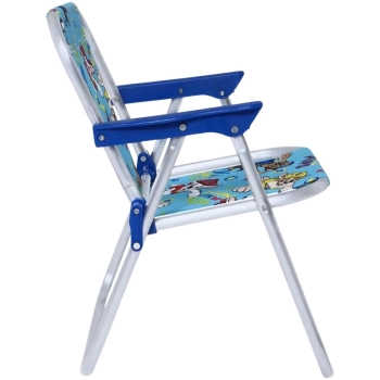 Cadeira de Praia Infantil Patrulha Canina Azul Aluminio Bel