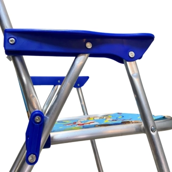 Cadeira de Praia Infantil Patrulha Canina Azul Aluminio Bel