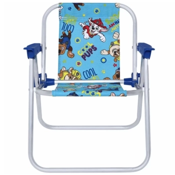 Cadeira de Praia Infantil Patrulha Canina Azul Aluminio Bel
