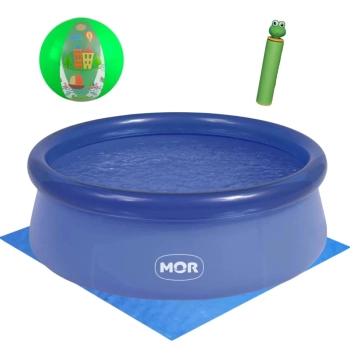 Kit Piscina Infantil 1000 Lts Redonda Inflavel + Capa e Forro + Bola Verde 40cm + Lana gua Bichinhos