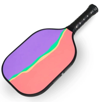 Raquete Pickleball Art Bel Esporte Preta em Fibra de Vidro com Bordas de Proteção