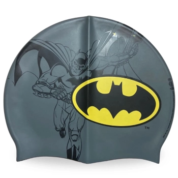 Touca de Natao Infantil Silicone Personagem Batman Liga da Justia Piscina Natao Praia Bel