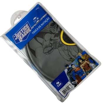 Touca de Natao Infantil Silicone Personagem Batman Liga da Justia Piscina Natao Praia Bel