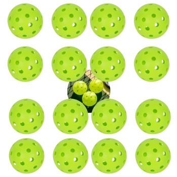 Kit 12 Bolas para Pickleball Leve 40 Furos Cada Bolinha Esporte Outdoor Bel Verde