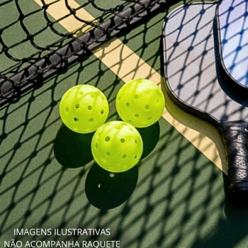 Kit 12 Bolas para Pickleball Leve 40 Furos Cada Bolinha Esporte Outdoor Bel Verde
