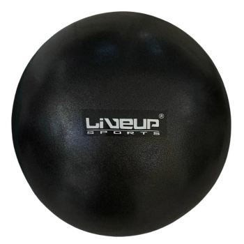 Kit 4 Mini Bolas Overball 25 Cm Preta para Pilates Fisioterapia Liveup Yoga Exercicios Ginstica