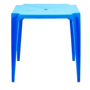 Kit 2 Mesas Plsticas Quadrada Azul Mor