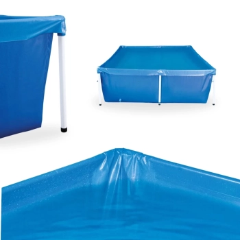 Piscina 3000 Litros Retangular Estruturada Mor Standard em Ao