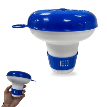 Mini Clorador Flutuante para Pastilhas com Regulagem para Limpeza e Manuteno de Piscinas