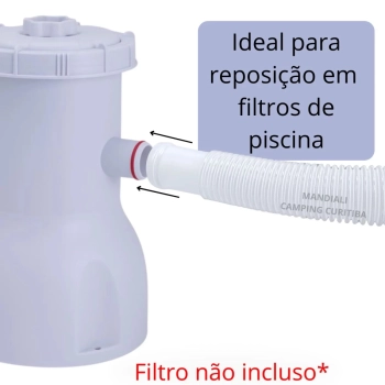 Mangueira de Reposio para Filtro Bomba de Piscina 1,45 Metros 32 Mm Flexvel e Resistente