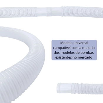 Mangueira de Reposio para Filtro Bomba de Piscina 1,45 Metros 32 Mm Flexvel e Resistente