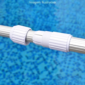 Haste Retrtil Cabo Extensor Telescpico 3,30 Metros em Alumnio para Limpeza Piscina