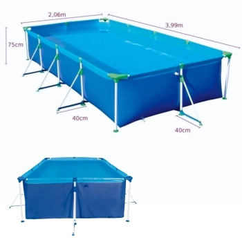 Piscina Premium 6200 Litros Retangular Estruturada em Ao Mor