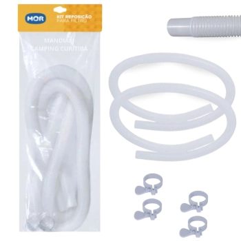 Mangueira 32mm + Abraadeira Reposio Bomba Filtro Mor para Piscina