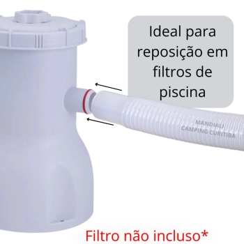 Mangueira 32mm + Abraadeira Reposio Bomba Filtro Mor para Piscina