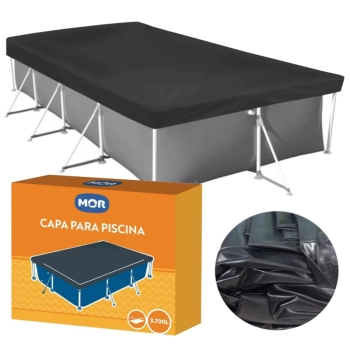 Kit Capa + Forro para Piscina Retangular 3700 Litros Premium Mor