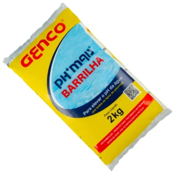 Elevador de Ph 2 Kg para Piscina Granulado Barrilha ( Ph + ) Genco