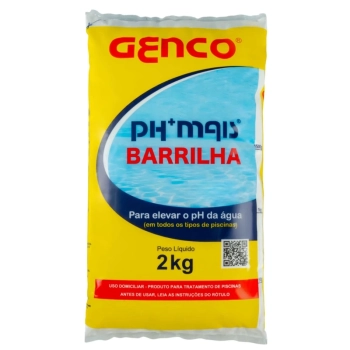 Elevador de Ph 2 Kg para Piscina Granulado Barrilha ( Ph + ) Genco
